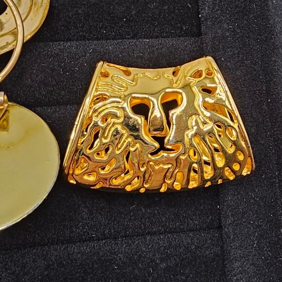 Vintage Costume Jewelry Accessory Scarf Clip Slide Bundle 9 Goldtone Silvertone - Picture 8 of 10